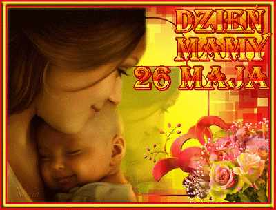 Uśmiechnięte dziecko przytula się do swojej mamy